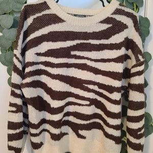 Wild Fable zebra print sweater